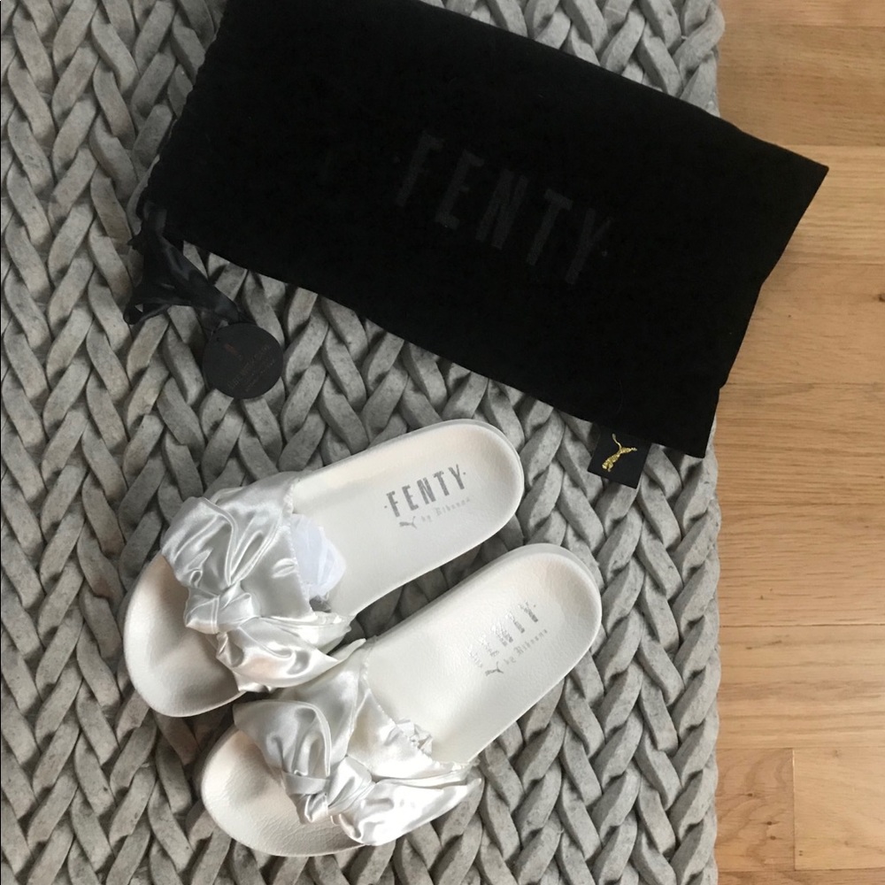 Puma X Rihanna Fenty Slides White